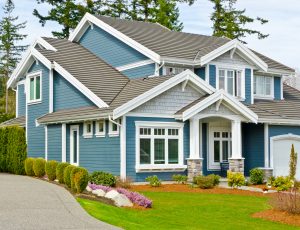Picture of siding accessories on a house.