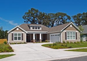 Picture of a house with polymer insulated siding.