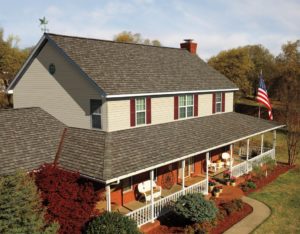 A large two-story suburban home